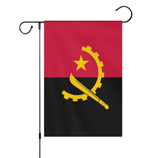 Angola (Satin Garden Flag Banner 12X18 In)