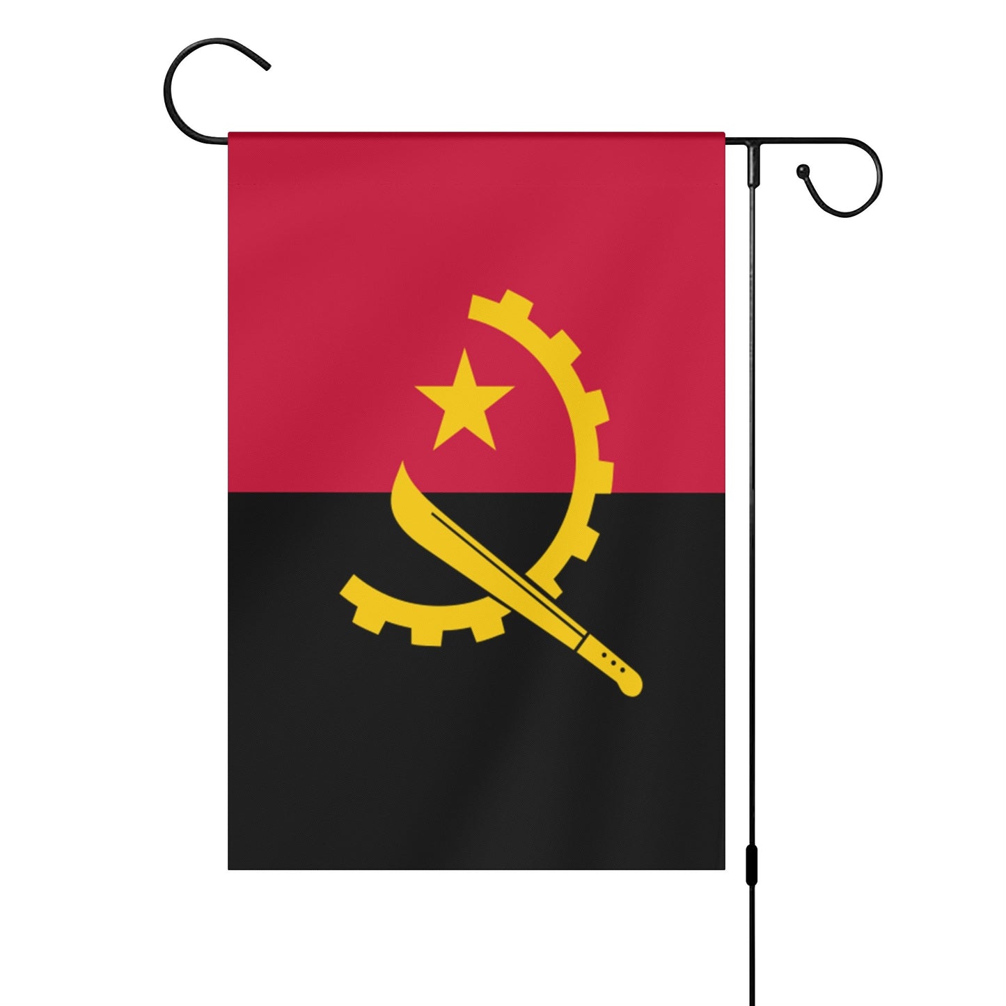 Angola (Satin Garden Flag Banner 12X18 In)