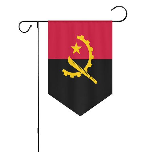 Angola Garden Flag Banner (Inverted-triangle) 12X18 In