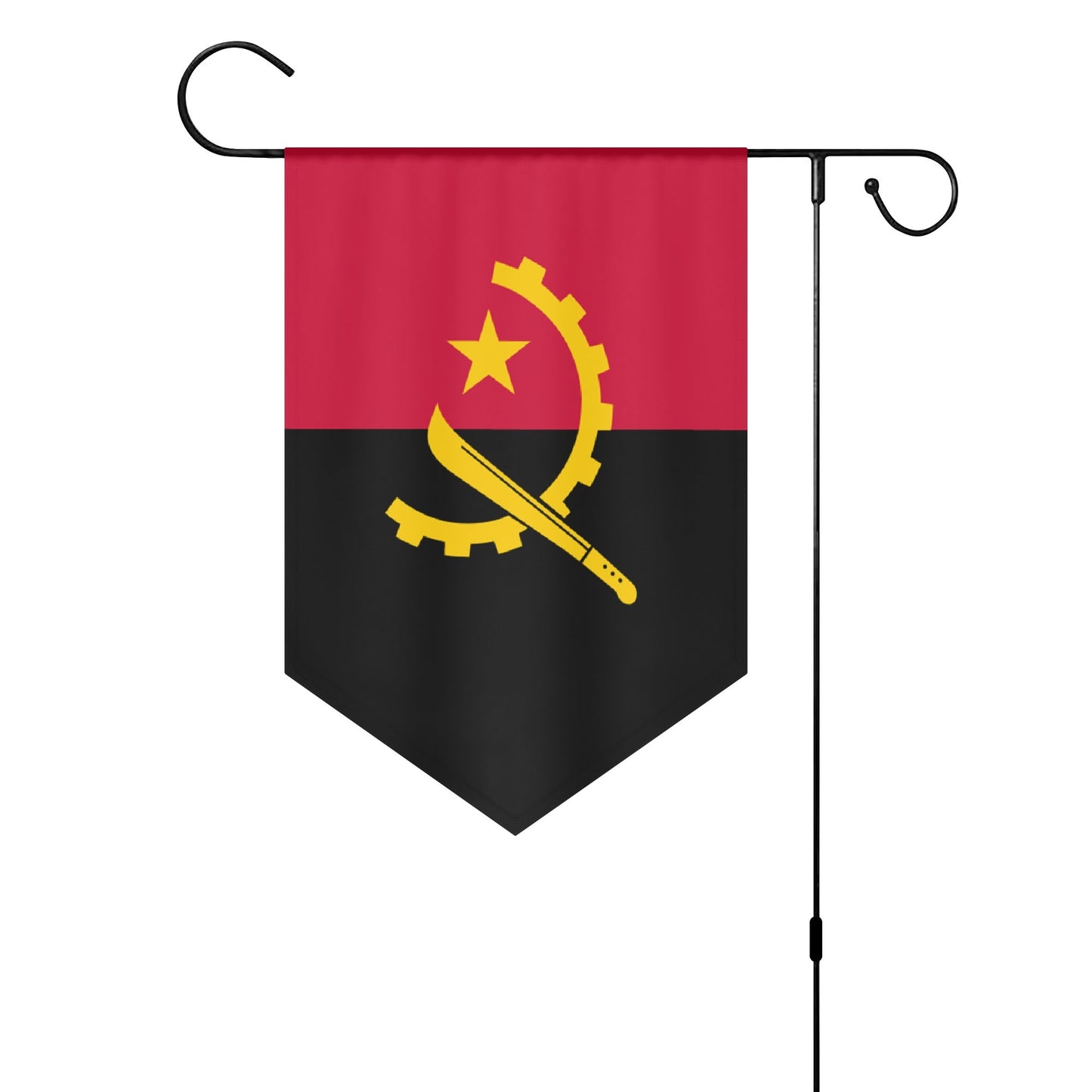 Angola Garden Flag Banner (Inverted-triangle) 12X18 In
