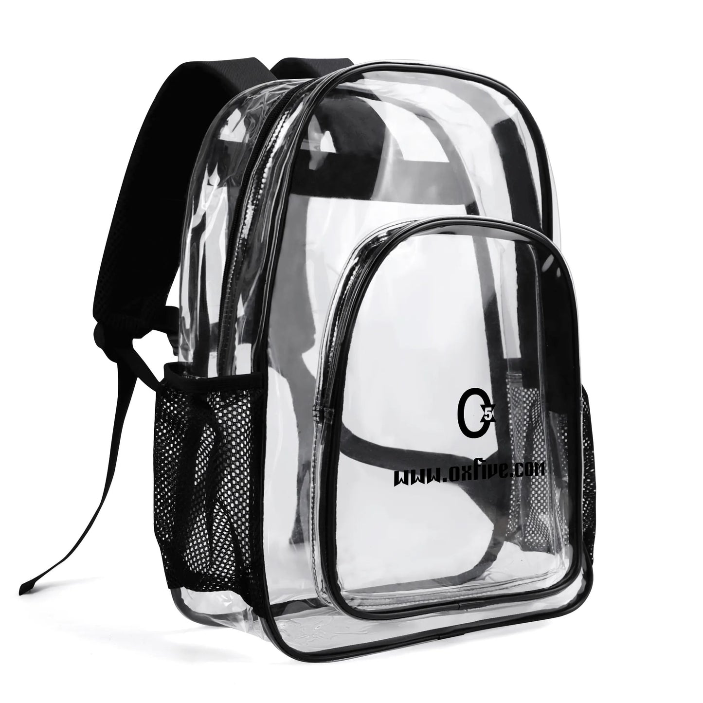 TREND (Double layer 17 Inch Clear Bag PVC See Through Transparent School Backpack)