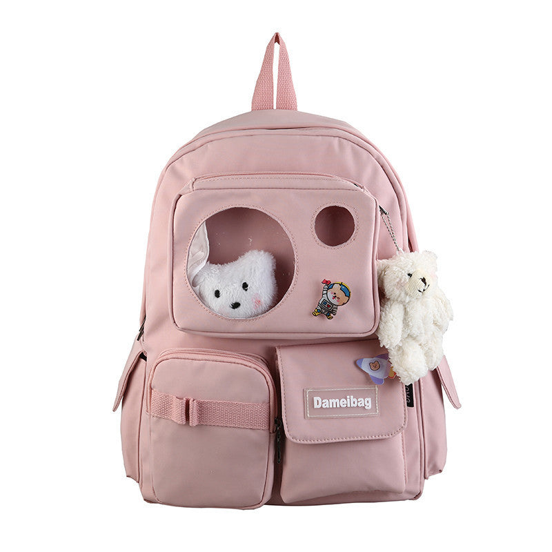 Korean Fashion Harajuku Girl Bear Backpack