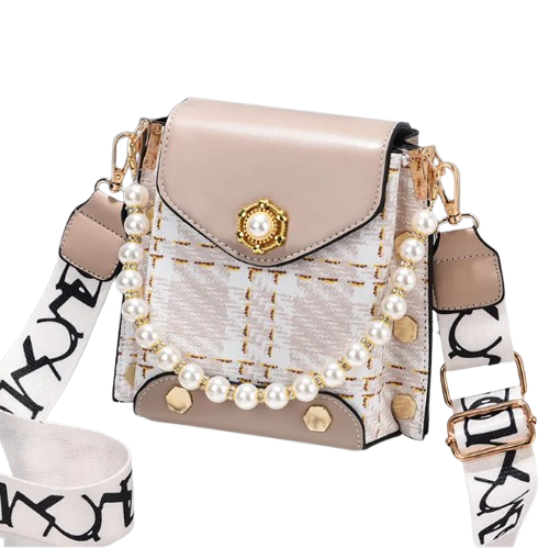 Elegant Pearl Chain Crossbody Bag ? Cute Princess-Inspired Phone Purse for Women