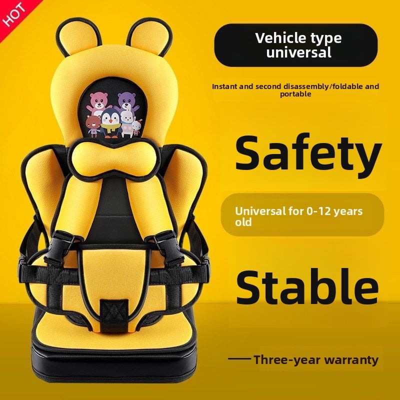 Portable simple child safety seat car 0-12 years old electric car baby seat baby seat car