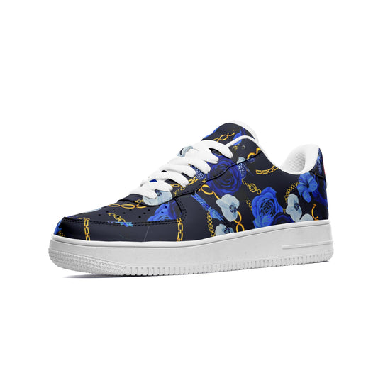 Unisex Low Top Leather Sneakers BLUEANGEL D