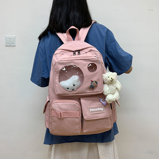 Korean Fashion Harajuku Girl Bear Backpack