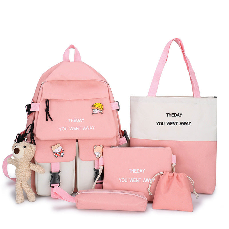 OREU-F (Backpack Five-piece Set Color Matching Middle School Students)