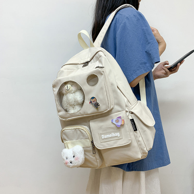 Korean Fashion Harajuku Girl Bear Backpack