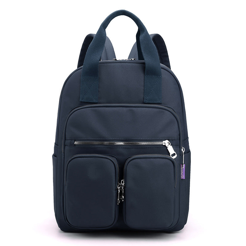 OREU-A (Women's Fashion Large Capacity Multi-pocket Nylon Cloth Backpack)