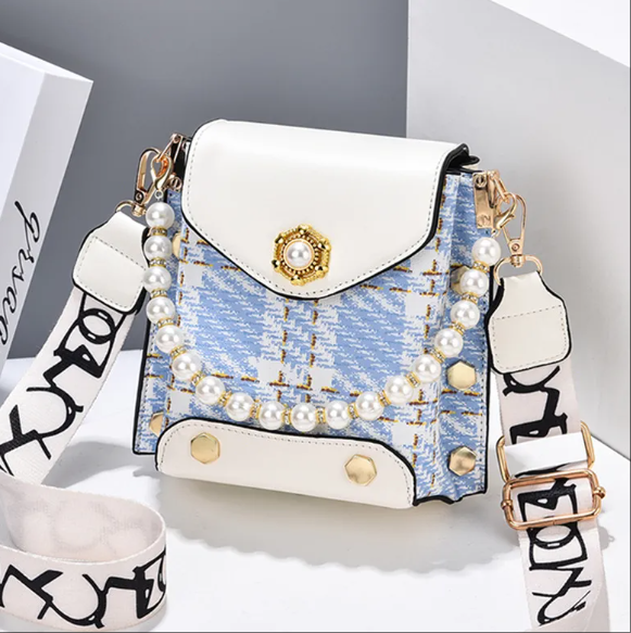 Elegant Pearl Chain Crossbody Bag ? Cute Princess-Inspired Phone Purse for Women