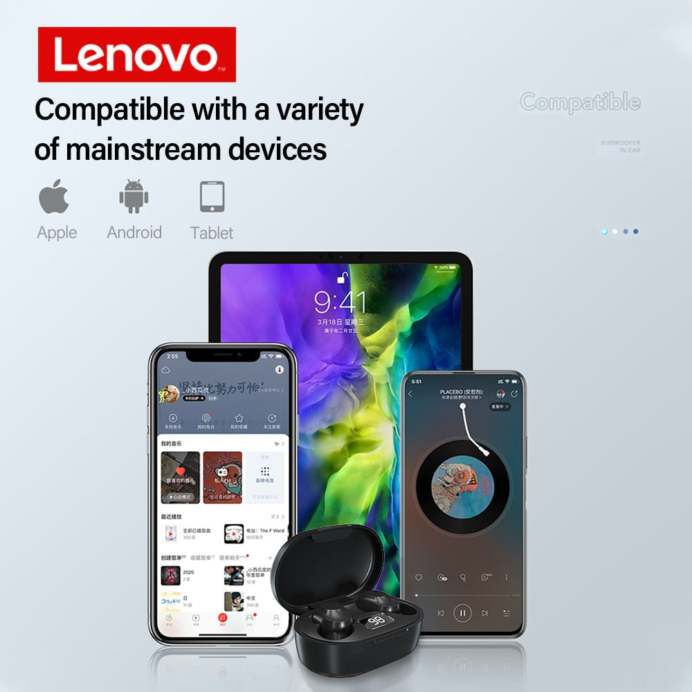 Original Lenovo XT91 TWS Earphone Wireless Bluetooth Headphones AI Control Gaming Headset Stereo bass With Mic Noise Reduction