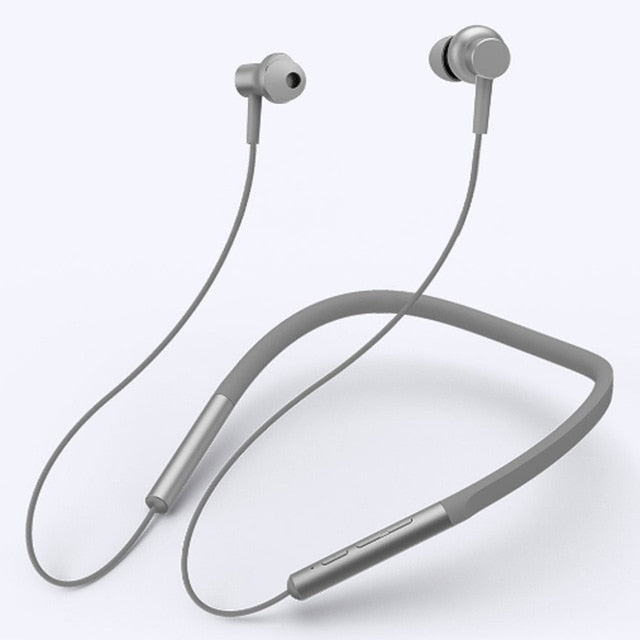 100%Xiaomi Bluetooth Collar Earphones Headset Sport Wireless Bluetooth In-Ear Magnetic Mic Play Dual Dynamic Earphone