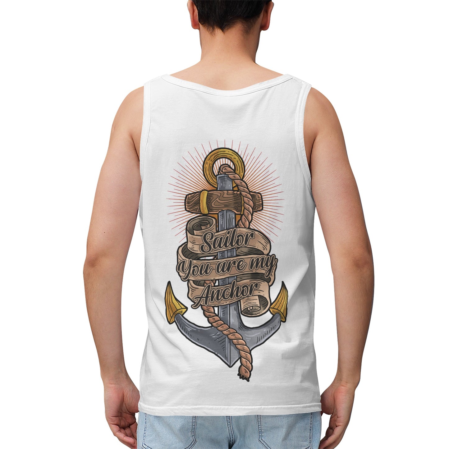 Men's 100% Cotton Tank SPORTEC