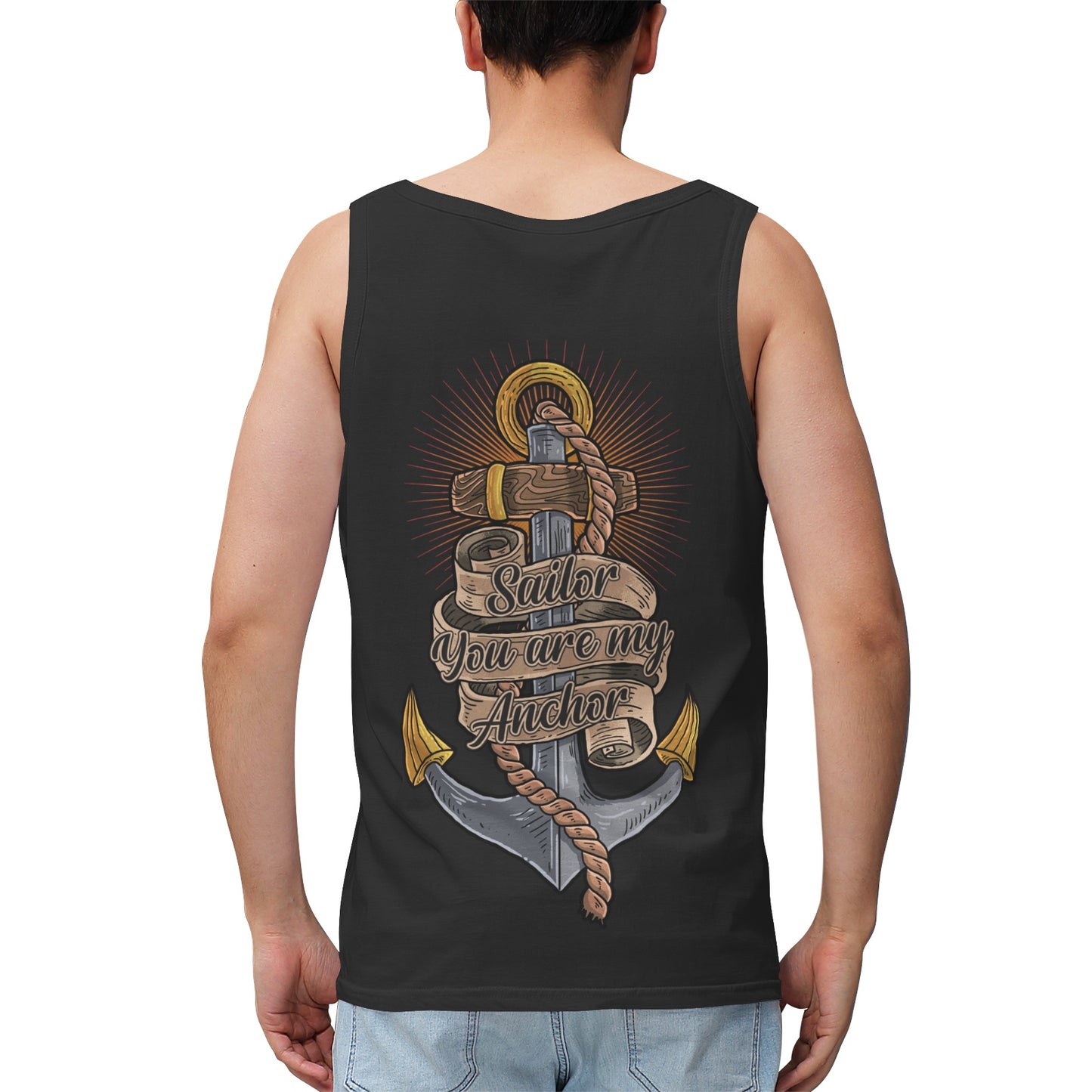 Men's 100% Cotton Tank SPORTEC