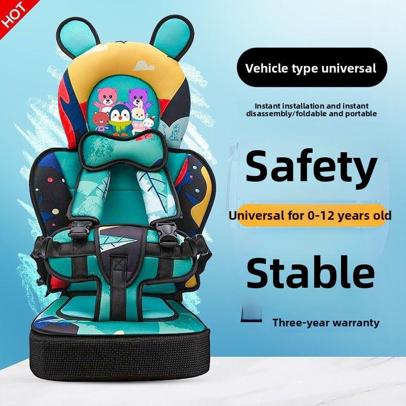 Portable simple child safety seat car 0-12 years old electric car baby seat baby seat car