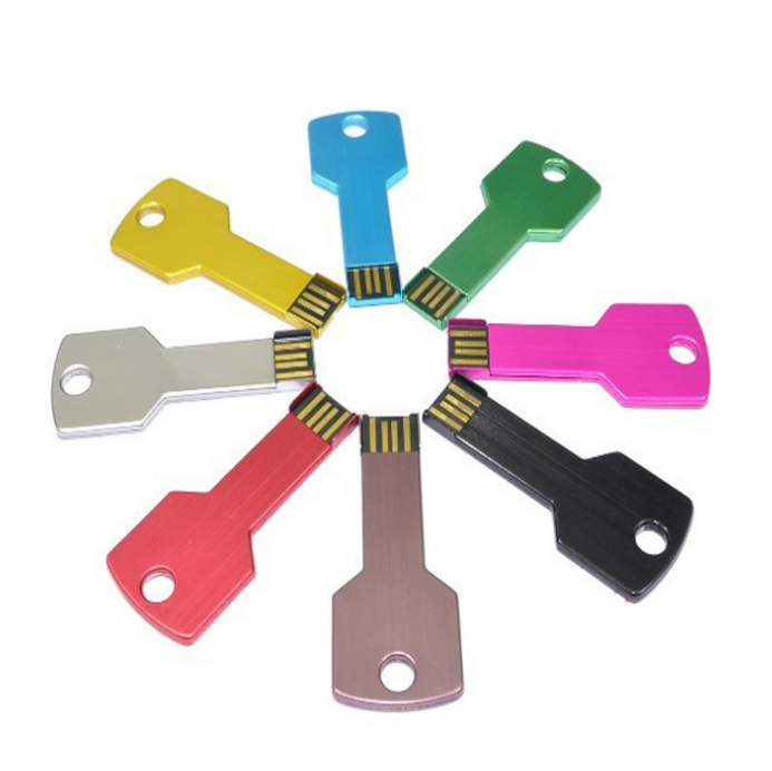 USB Flash Drive 64GB Metal Key Pendrive 64GB Waterproof Pen Drive USB 2.0 USB Stick Memory Stick USB Flash Custom Metal