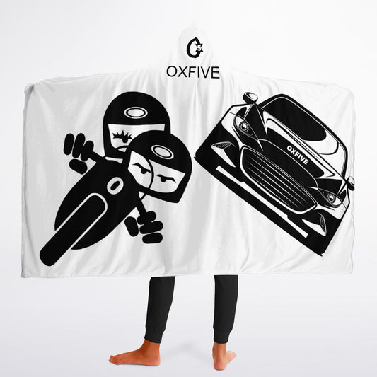 OX5 Youth Hooded Blanket Sherpa - AOP