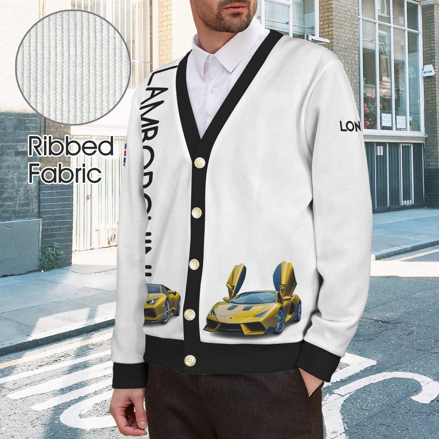 Lamborghini - Men's Cardigan