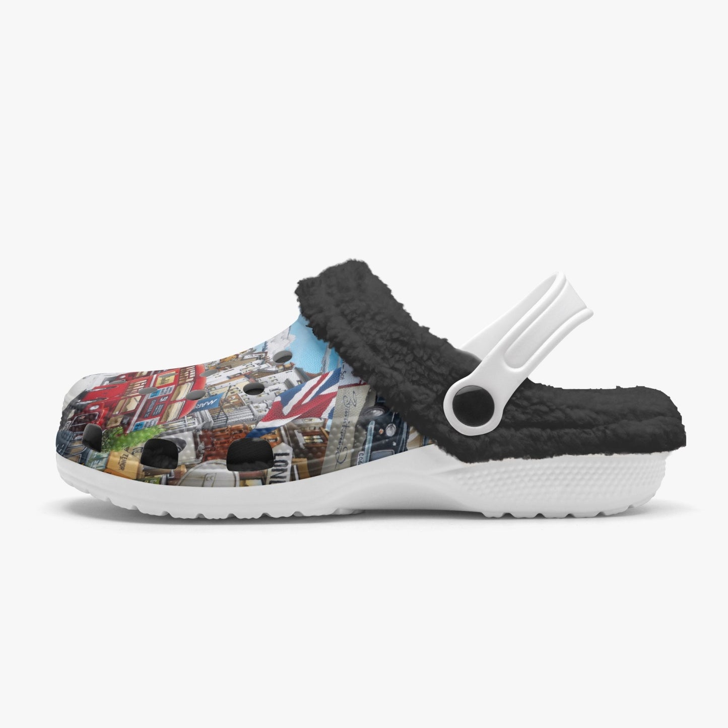 OX5 (UK) Lined All Over Printed Clogs