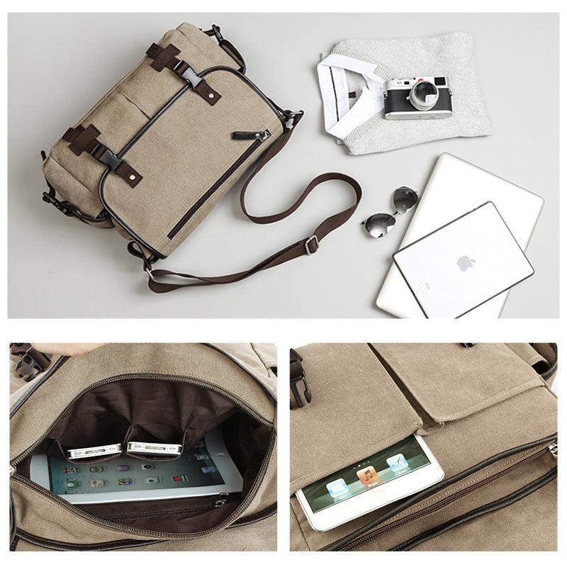 Messenger Bag Fashionable Fashion Casual Student Schoolbag Shoulder Crossbody Bag Korean Canvas Bag Men Shoulder Crossbody Bag