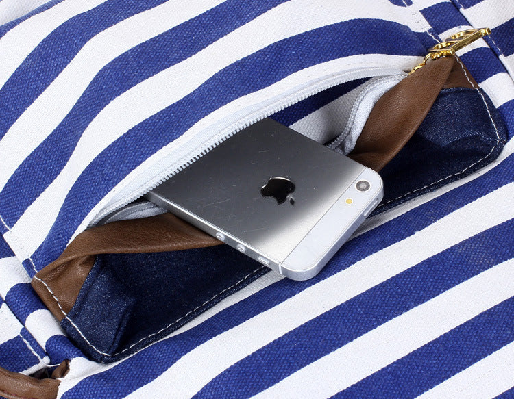 Martina1 (Horizontal striped bag backpack)