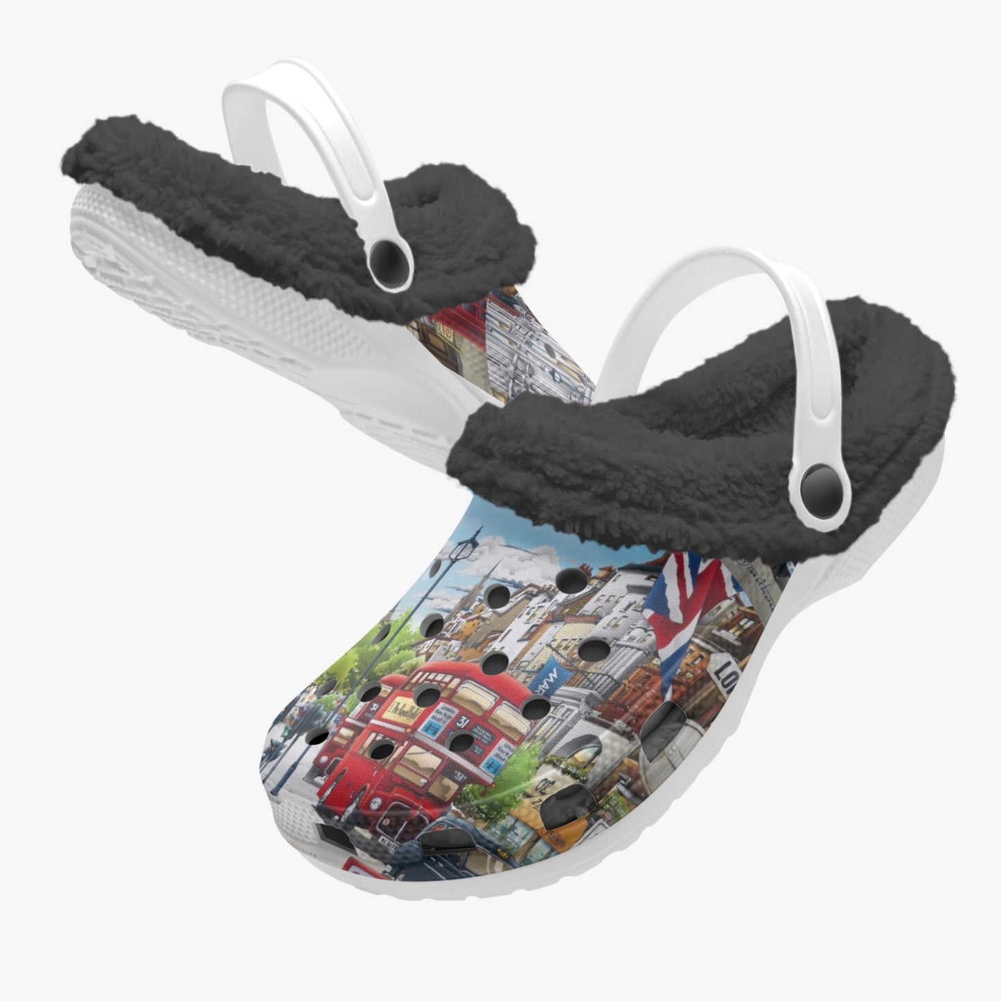 OX5 (UK) Lined All Over Printed Clogs