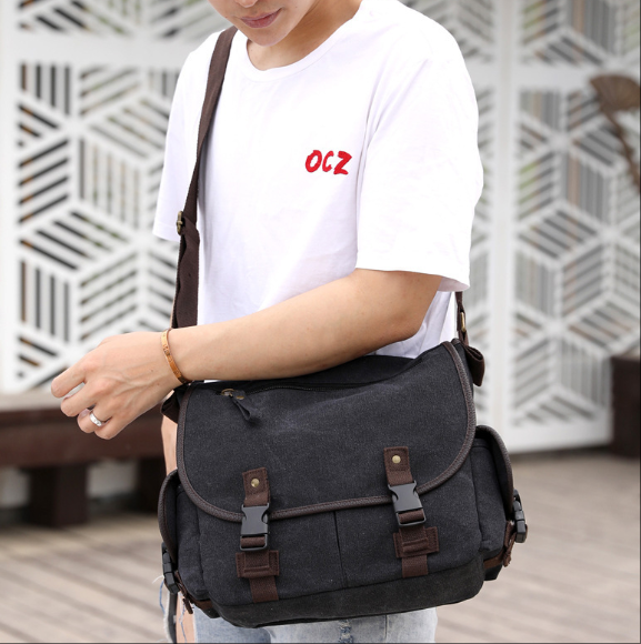 Messenger Bag Fashionable Fashion Casual Student Schoolbag Shoulder Crossbody Bag Korean Canvas Bag Men Shoulder Crossbody Bag