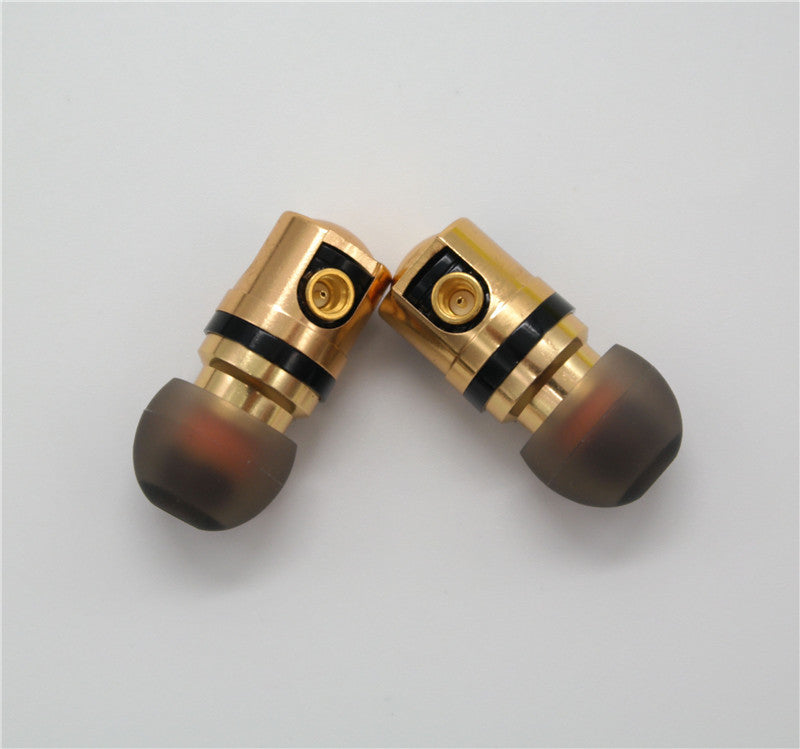 Ear Earphone Double Dynamic Drive HIFI Bass Earphone DJ Metal 3.5mm Earphone Headset