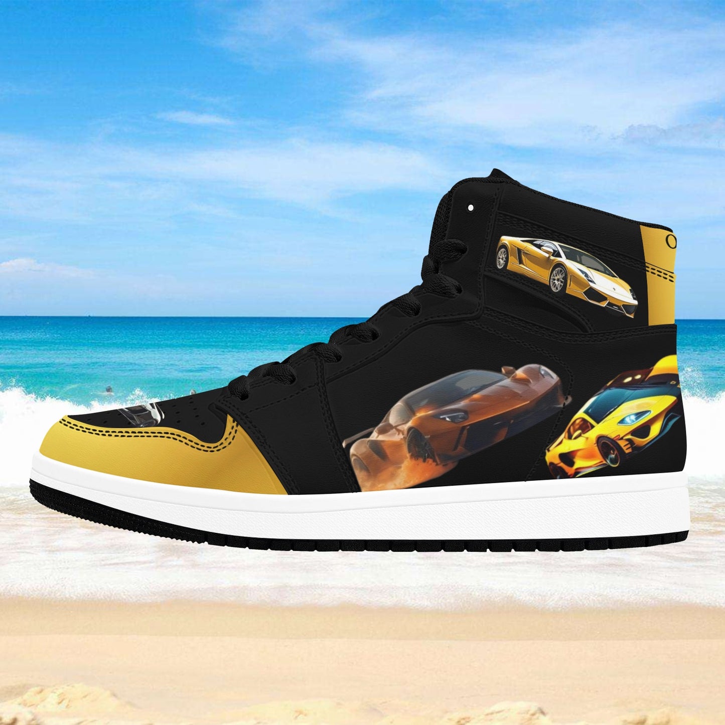 LAMBOX Black - Men's High Top Sneakers