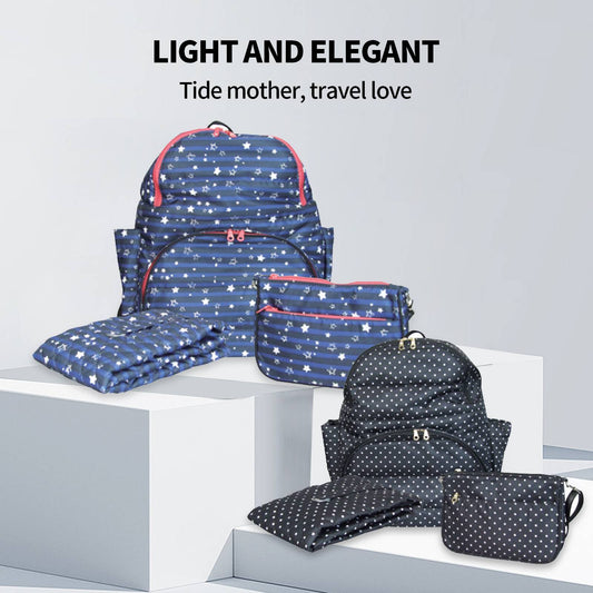 TUKA4 (3Pcs Mummy Changing Bag Set Multifunctional Maternity Baby Nappy Diaper Backpack)