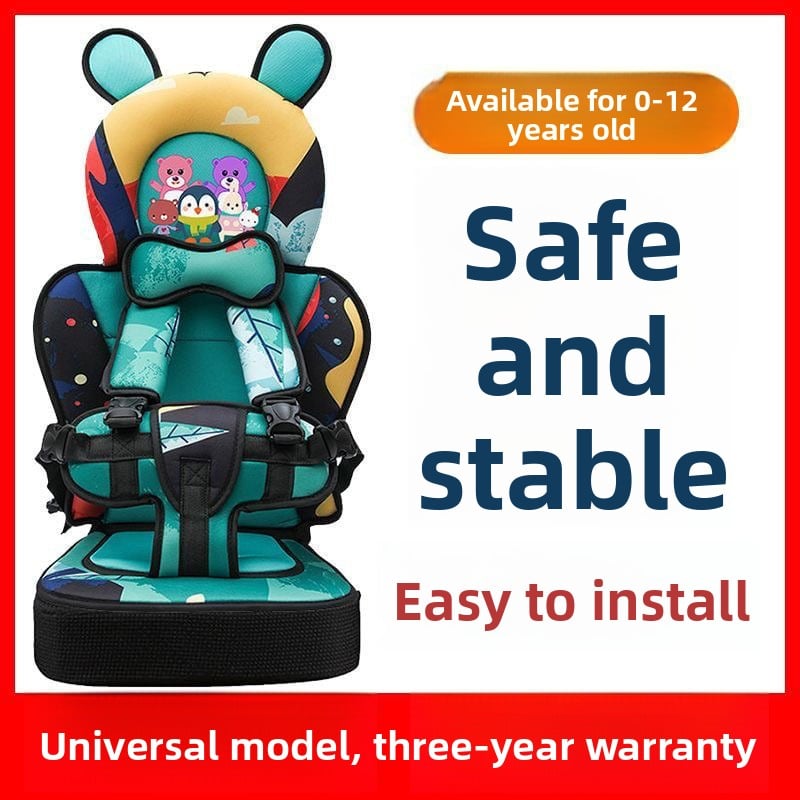Portable simple child safety seat car 0-12 years old electric car baby seat baby seat car