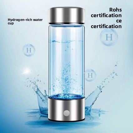 Portable hydrogen water cup and hydrogen water cup