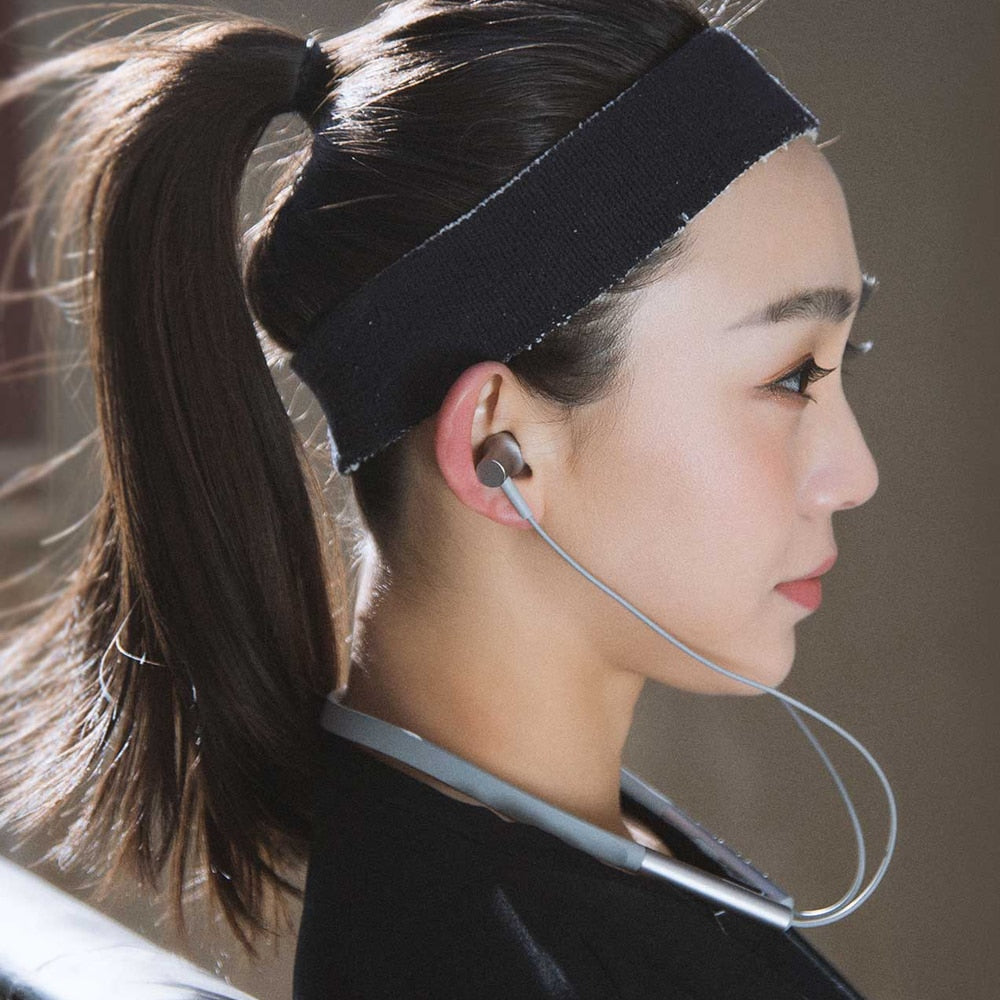 100%Xiaomi Bluetooth Collar Earphones Headset Sport Wireless Bluetooth In-Ear Magnetic Mic Play Dual Dynamic Earphone
