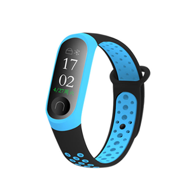 Newest Millet Silica Bracelet 3 4 Wristband Smart Sports Bracelet Replacement For Xiaomi Mi band 3 4 Wristband Fitness Watch
