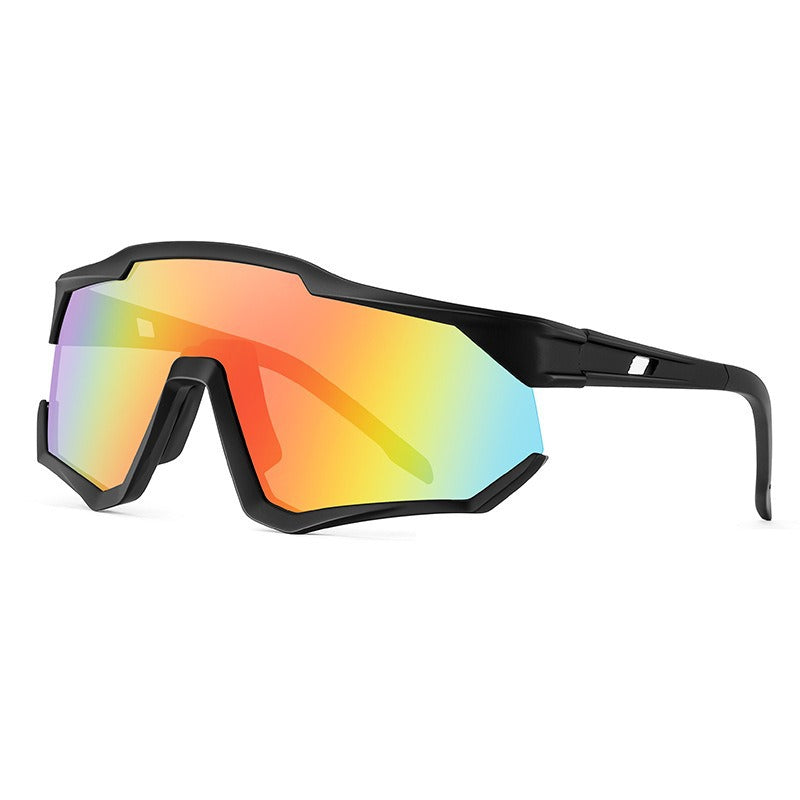 Óculos de proteção coloridos e reflexivos para caminhadas e montanhismo, óculos de ciclismo integrados
