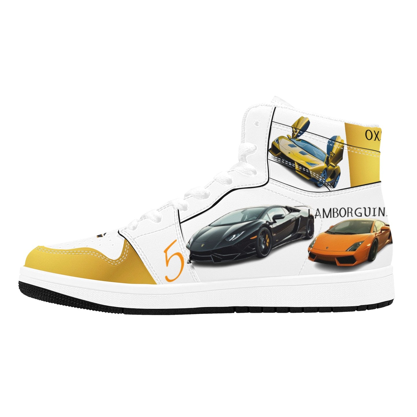 LAMBOX White - Men's High Top Sneakers
