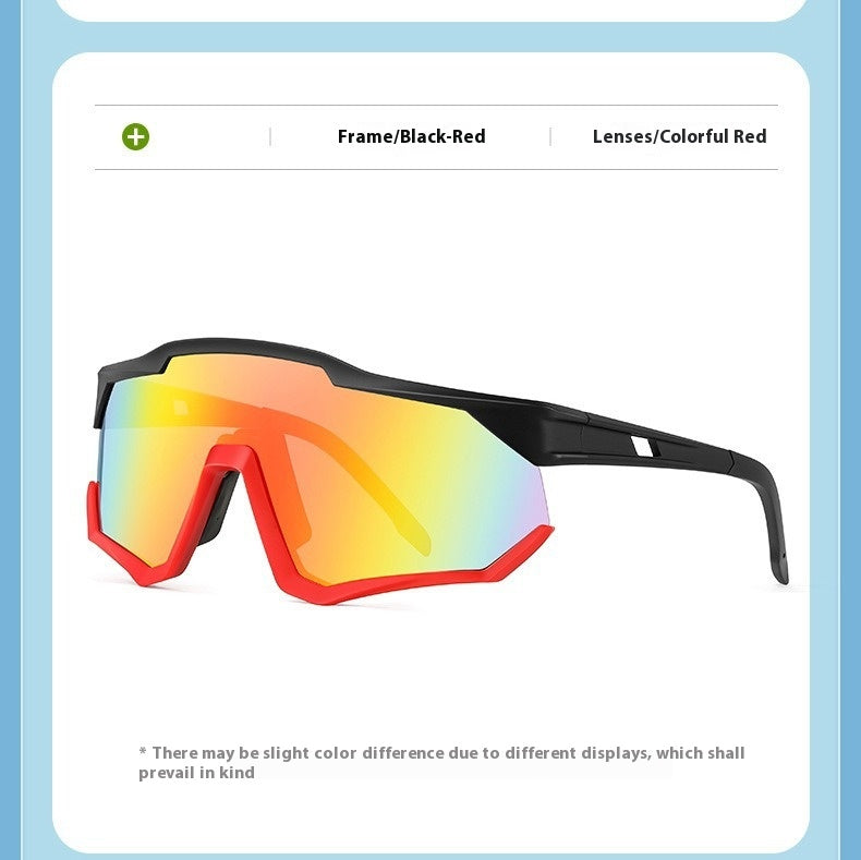 Óculos de proteção coloridos e reflexivos para caminhadas e montanhismo, óculos de ciclismo integrados