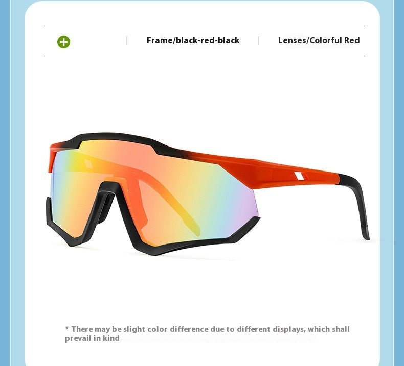 Óculos de proteção coloridos e reflexivos para caminhadas e montanhismo, óculos de ciclismo integrados