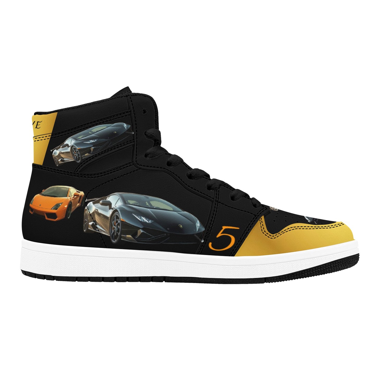 LAMBOX Black - Men's High Top Sneakers