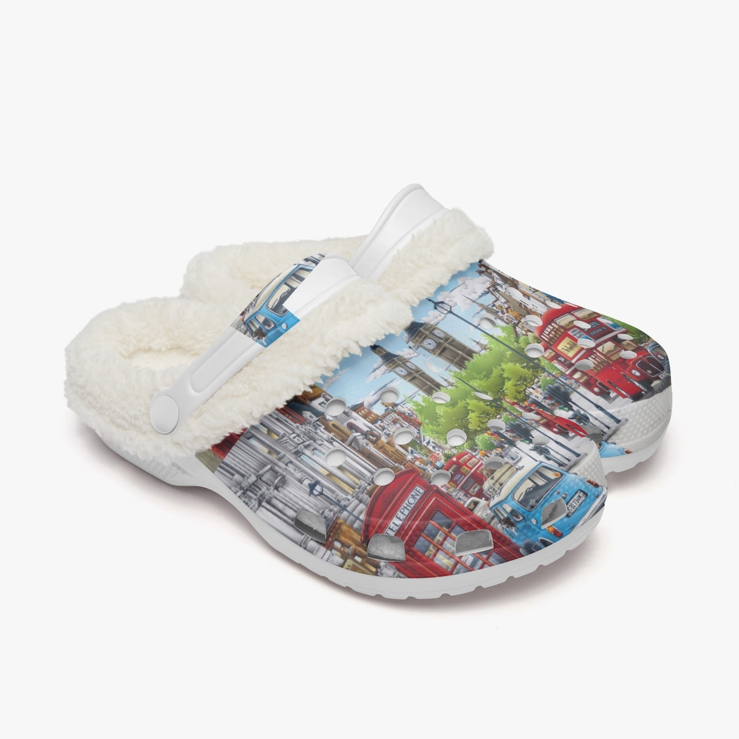 OX5 (UK) Lined All Over Printed Clogs