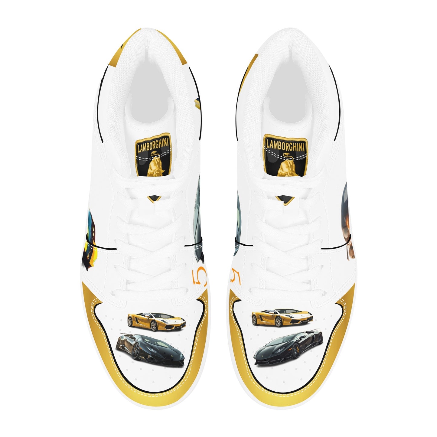 LAMBOX White - Men's High Top Sneakers
