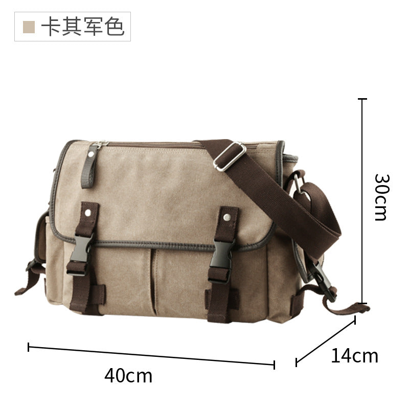 Messenger Bag Fashionable Fashion Casual Student Schoolbag Shoulder Crossbody Bag Korean Canvas Bag Men Shoulder Crossbody Bag