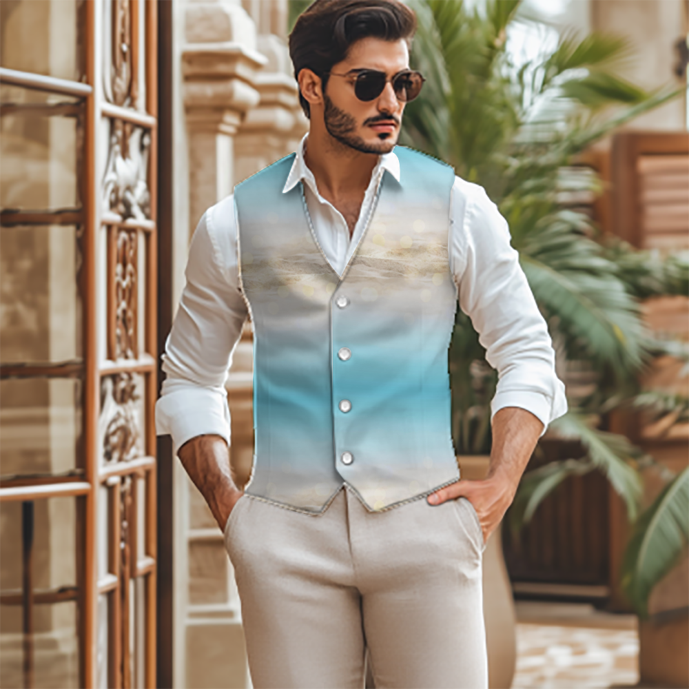 Tecnostar 0 (Men Suit Vest Jacket Fashion Glamour Suit Vest)