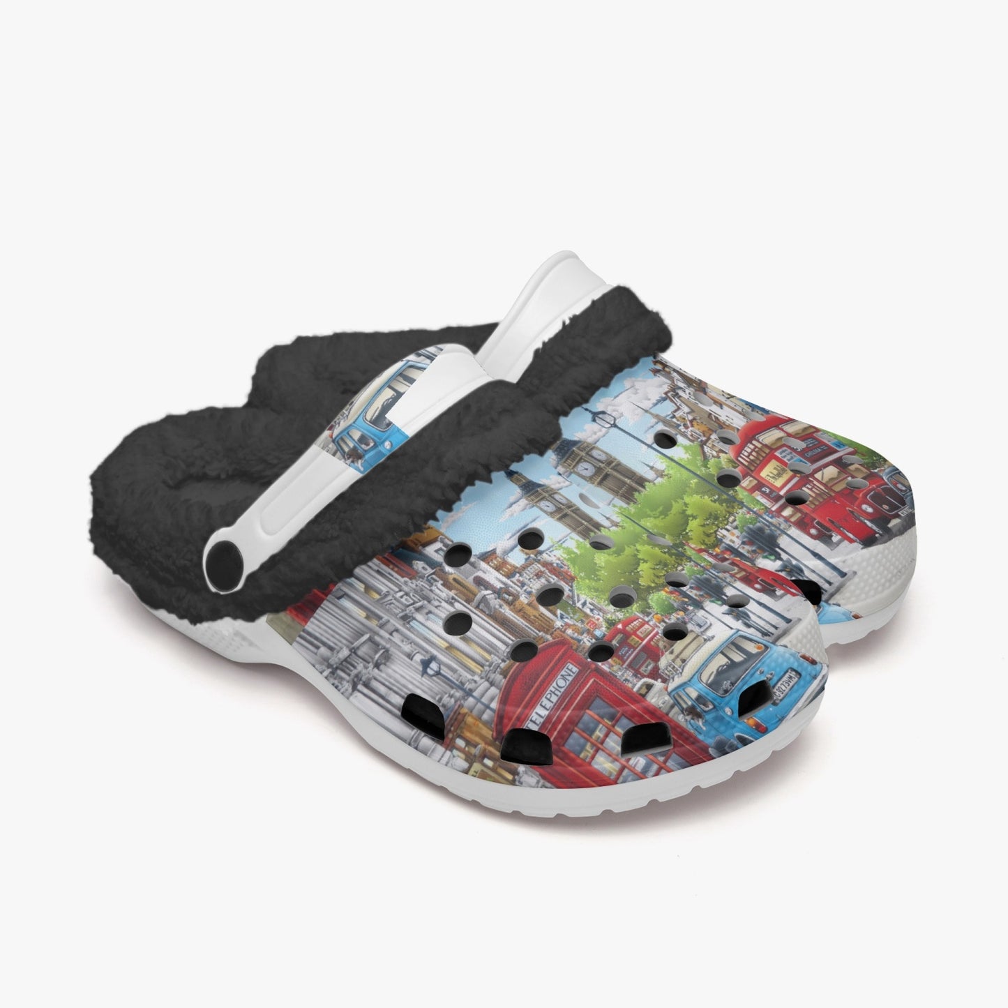OX5 (UK) Lined All Over Printed Clogs