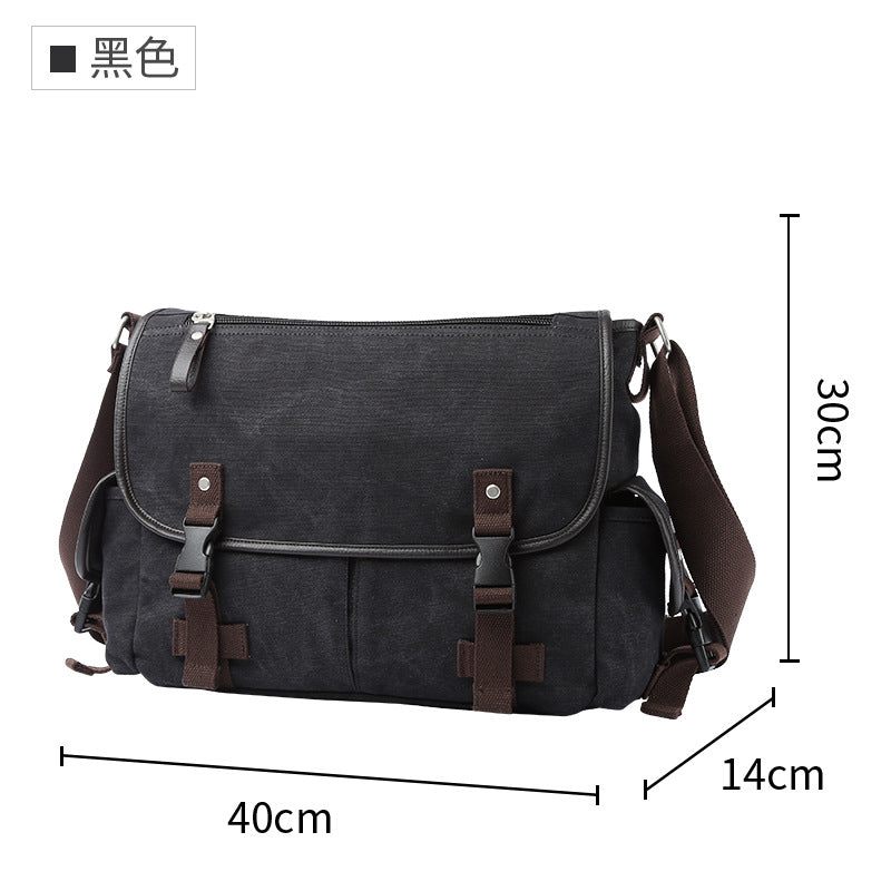 Messenger Bag Fashionable Fashion Casual Student Schoolbag Shoulder Crossbody Bag Korean Canvas Bag Men Shoulder Crossbody Bag